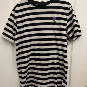 Striped Black and White Men's Broken Promises Shirt